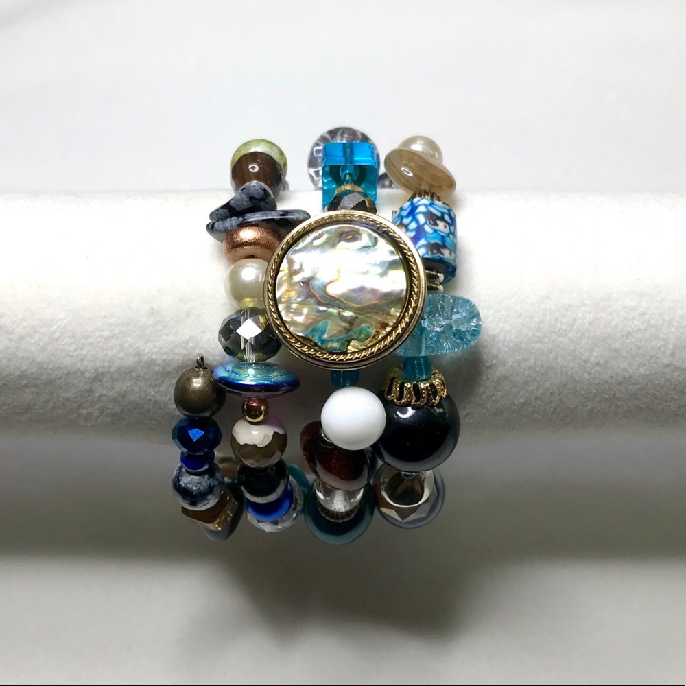 Handmade Bracelet with Vintage & Modern Elements (NB42-12H) New Without Tags - Picture 3 of 8